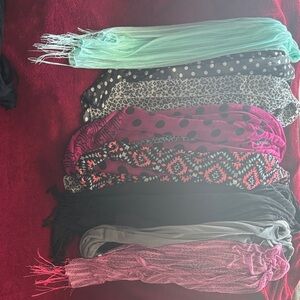 Stylish Women's Scarf Collection (8) - Multicolor